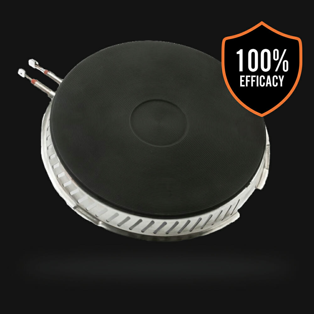SmartBurner™ product with 100% efficacy badge